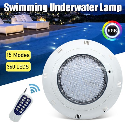 36W RGB Swimming LED Pool Lights Underwater Light IP68 Waterproof Lamp AC 12V