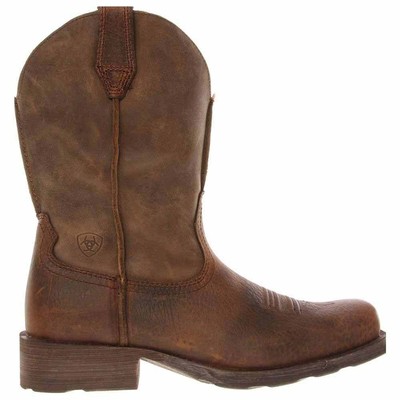 

Мужские коричневые повседневные ботинки Ariat Rambler Square Toe Cowboy 10002317, Коричневый, Ariat Rambler Square Toe Cowboy
