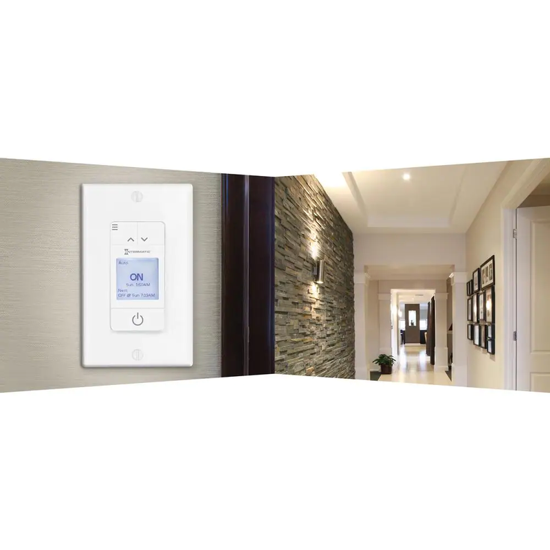 15 Amp 7-Day Indoor Programmable In-Wall Timer with Auto DST and Astro ON/OFF