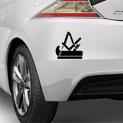 Zunftzeichen Handwerker Tischler Mittelalter Symbol 20cm Aufkleber,Autoauf 180