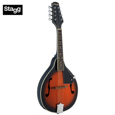 Stagg M20-S Bluegrass A-Style Mandolin with Solid Spruce Top - Violinburst