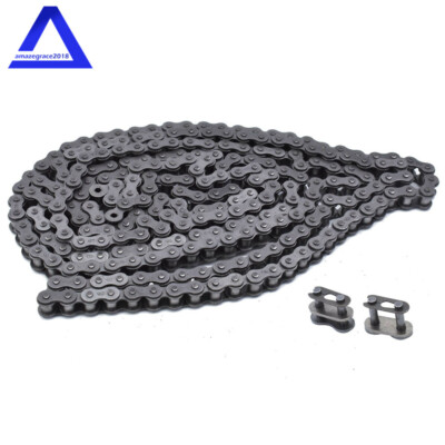 #40 Roller Chain 10 Feet With 2 Connecting Links Carbon Steel