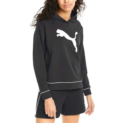 

Puma Modern Sports Pullover Hoodie Женская черная повседневная верхняя одежда 84710401, Черный