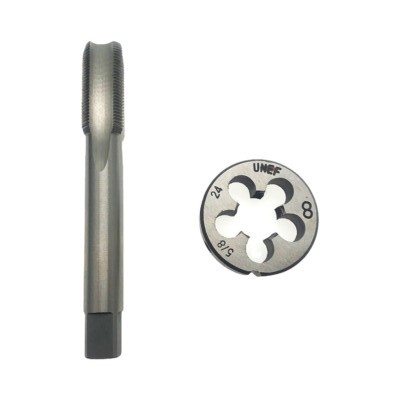 HSS 5/8''-24 UNEF Right Hand Thread Tap and Die Set (5/8x24)