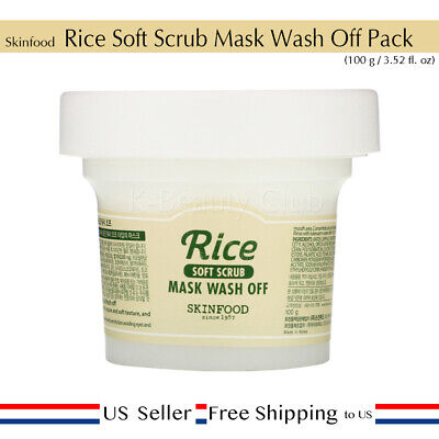 Skinfood Rice Soft Scrub Mask Wash Off Pack 100g [ US Seller ]