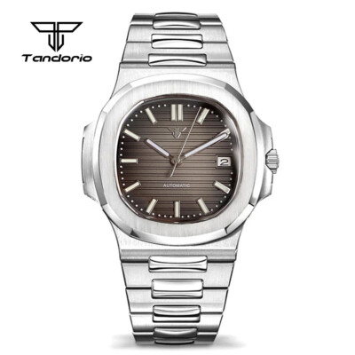 Square 40mm Retro Dress Sapphire 20ATM Green Luminous NH35A Automatic Watches