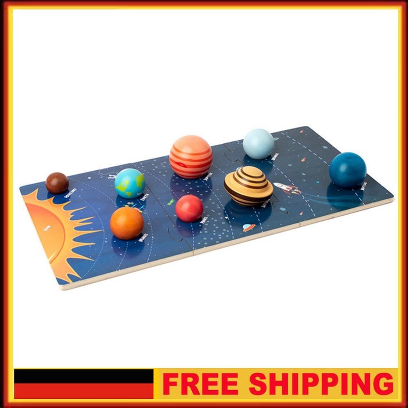 Benutzerdefinierte Planeten Puzzle Montessori Spielzeug Frï¿½ï¿½Herziehung Spielzeug