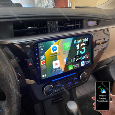4+64G For Toyota Corolla 2014-2016 Apple Carplay Android 13 Car Stereo GPS Radio