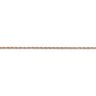 Pre-owned Skyjewelers Real 14kt Rose Gold 1.15mm Carded Cable Rope Chain; 24 Inch In Pink