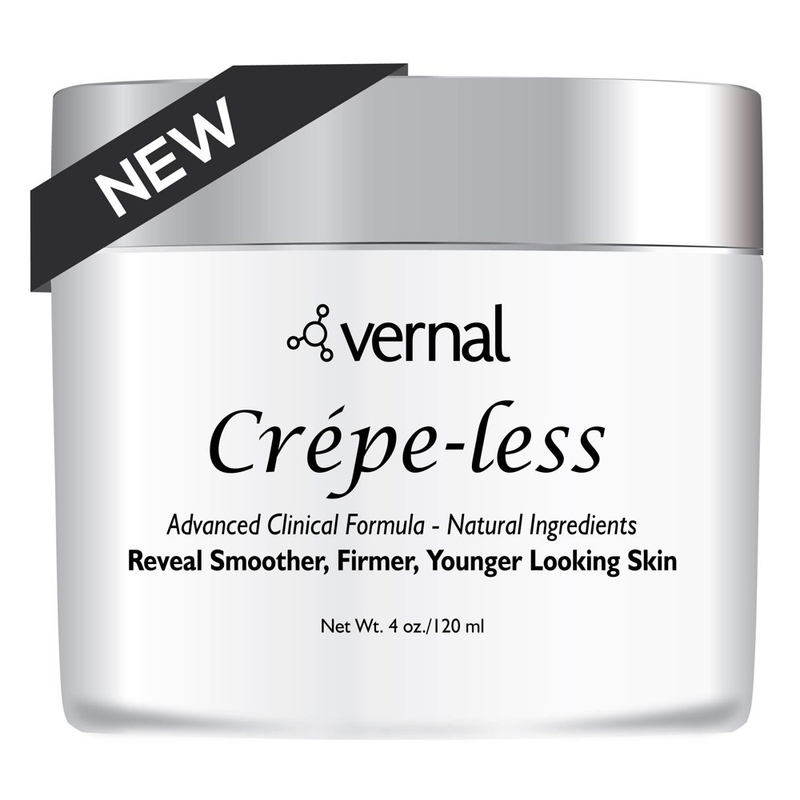 Crepe-Less Crepey Skin Firming to Erase Crepey Arms, Neck & Hands. Organic Tight