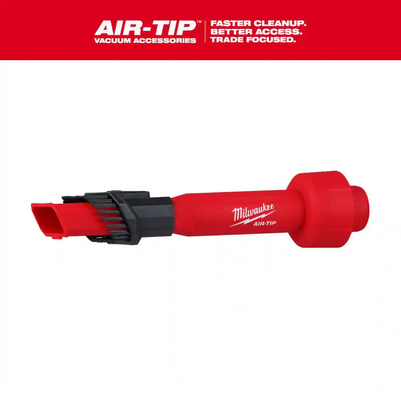 Milwaukee 2 In 1 Shop Vac Brush Attachment Air Tip Utility Tool  1 1/4 2 1/2 in