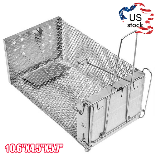 USA Mouse Trap Rat Trap Rodent Trap Live Catch Cage, Easy to Set Up and Reuse