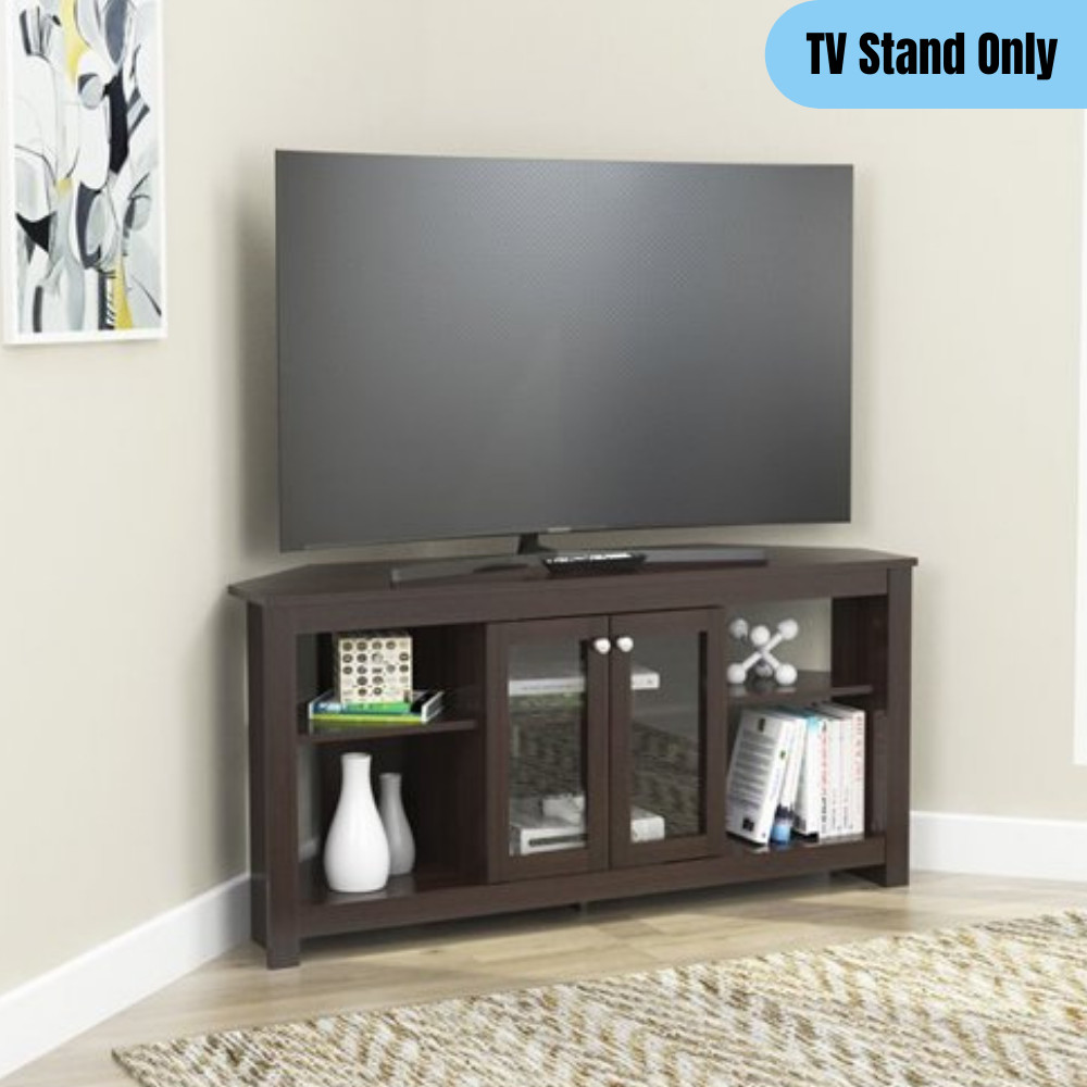 Display Cabinet Space Saving Storage Furniture Dark Brown