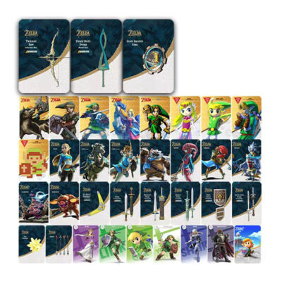 38/36/25Pcs For Switch-BOTW/TOTK Zelda Tears of The Kingdom Amiibo NFC Tag Cards