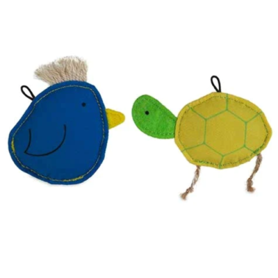 JW Pet Bird-ee & Turtl-ee Catip Cat Toy Combo