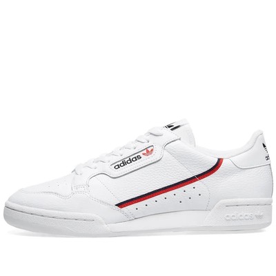 ADIDAS ORIGINALS ADIDAS CONTINENTAL 80 WHITE, SCARLET & COLLEGIATE MARINE