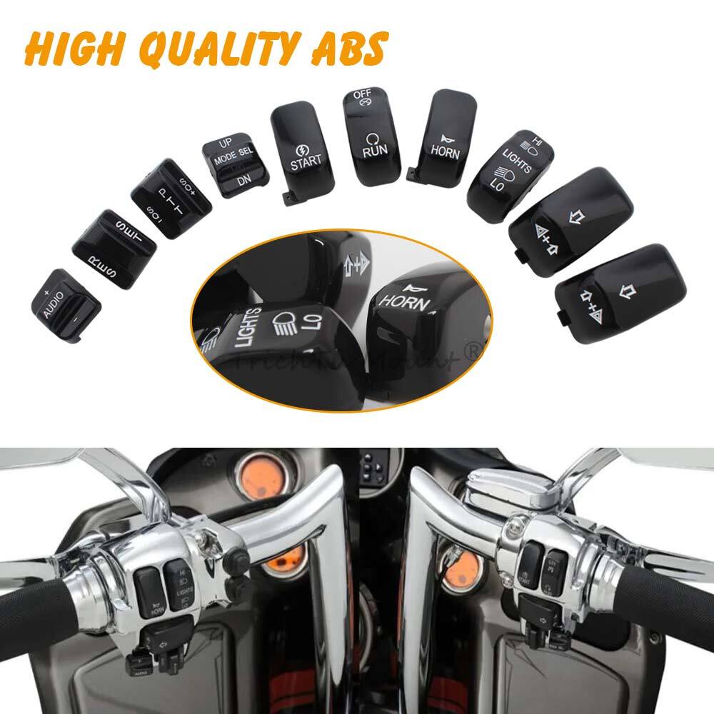 Handle Bar Control Switch Housing Caps For Harley Touring FLHTCU/ FLHTK 1996-13