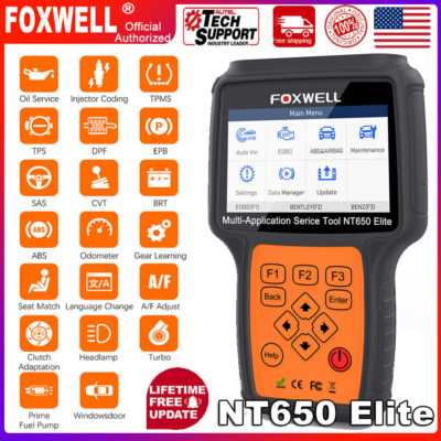 FOXWELL NT650E Full System OBD2 Diagnostic Scanner Code Reader ABS DPF EPB Tool