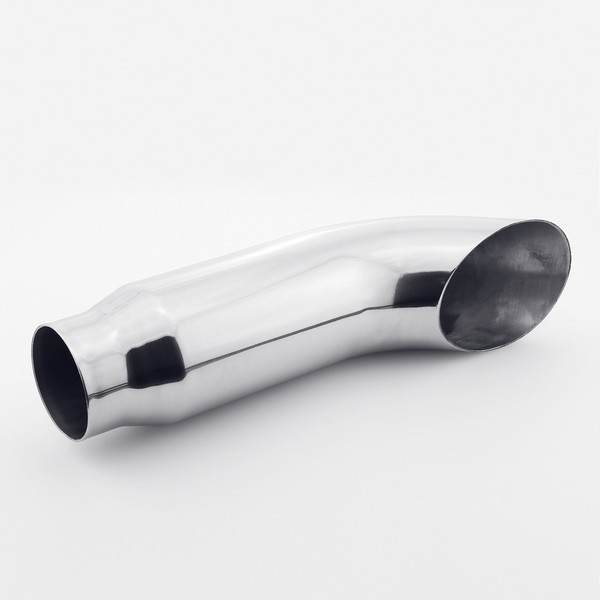 Picture 3 of 2.25" inlet 11.8" Length Curve Turn Down AngleCut 304Stainless Steel Exhaust Tip