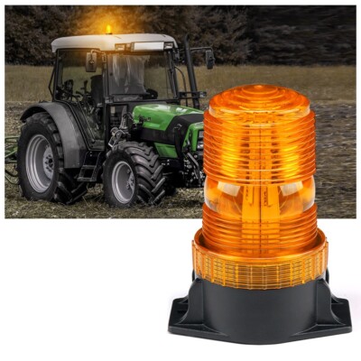 30 LED Beacon Strobe Light Amber Yellow Forklift Rooftop Safety Warning Flashing