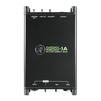 Mackie MDB-1A Active Direct Box Connects Guitar Bass Keyboard to Mic Input