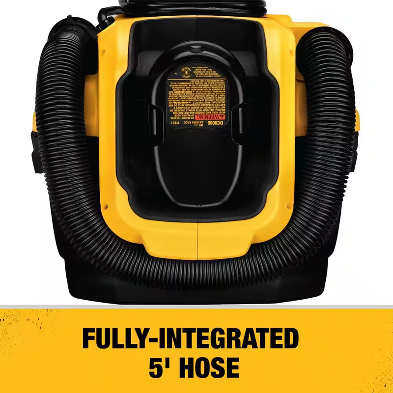 DEWALT 20V MAX 2-Gal Cordless/Corded Wet/Dry Vacuum Powerful Portable Cleaning