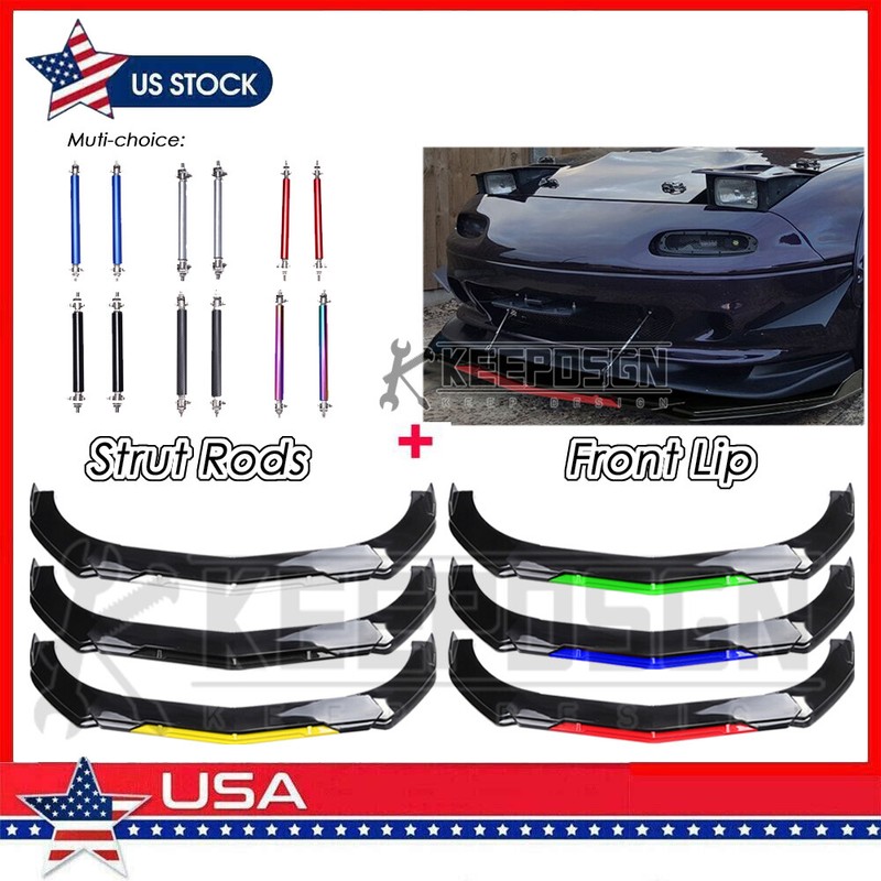 Lip Splitter Spoiler Body Kit Parts For Mazda Rx-7 Rx-8 Fd Fc