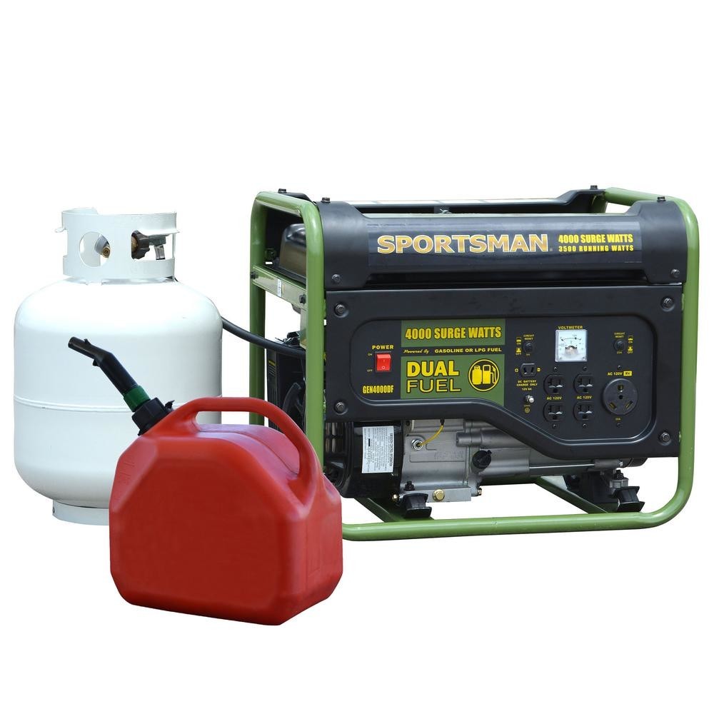 Portable Power Generator 4000/3500-Watt Dual Fuel Camping Tailgating Jobsite NEW