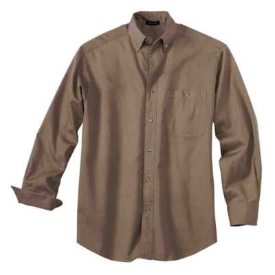 

Rivers End Джинсовая и саржевая рубашка на пуговицах с длинными рукавами, мужские бежевые повседневные топы 401, Бежевый, River's End Denim - Twill Long Sleeve Button Up Shirt