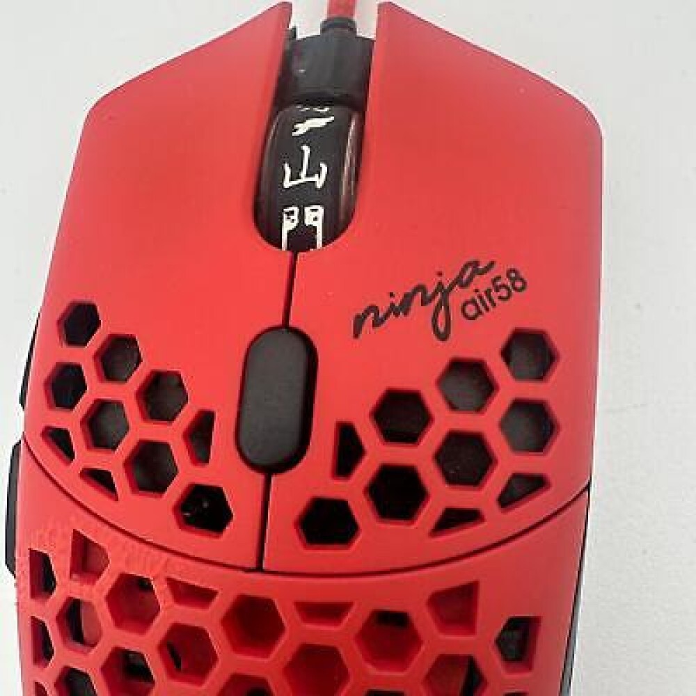 Finalmouse Air58 RED + HyperGlide ソール Finalmouse Air58 Ninja Gaming Mouse - Cherry Blossom Red