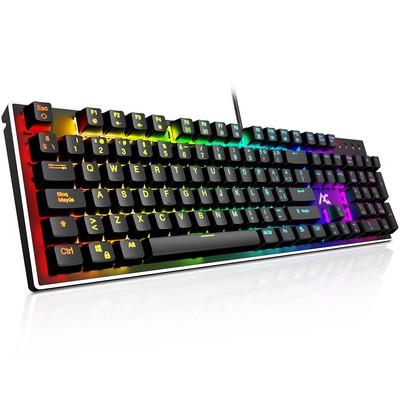 ACGAM AG-109R Tastiera Meccanica gaming RGB Backlit Switches Blu 105 (p1p)