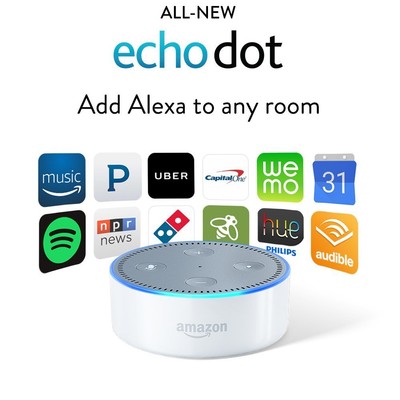 Brand New Sealed Amazon Echo Dot with alexa White 2nd generation