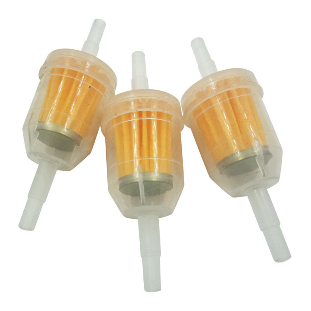 10PCS Set Motor Inline Gas Oil Fuel Filter Small Engine For 1/4'' 5/16" Line