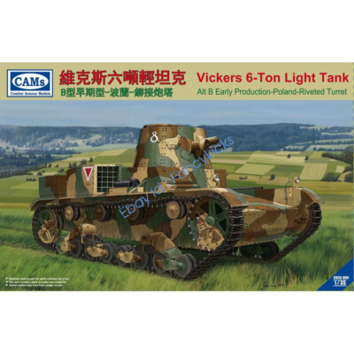 CAMs CV35005 1/35 Vickers 6-Ton light tank Alt B Early Poland-Riveted Turret