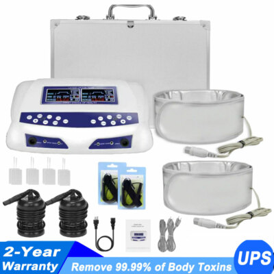 Dual Ionic Detox Foot Bath Spa LCD Display Machine Cleanse Body Toxins W/ Arrays