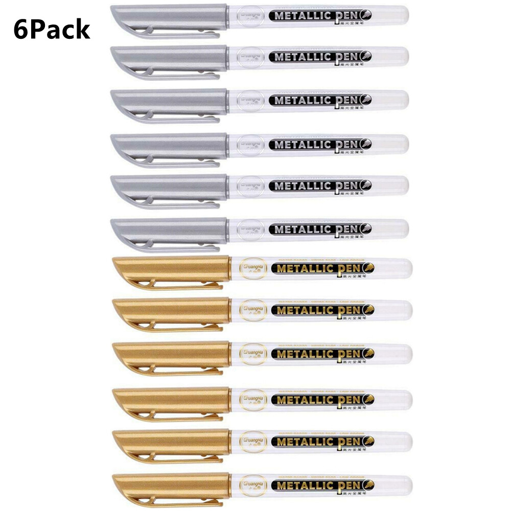 6Pack 0.7mm EF Tip Epoxy Resin Acrylic Paint Highlight Pen M