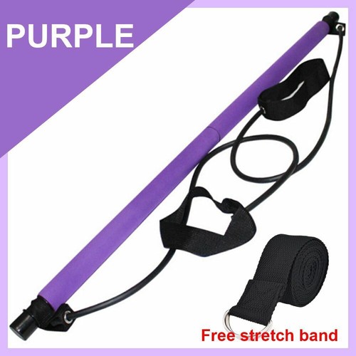 Portable Pilates Stretch Rope Gym Stick Yoga Exercise Bar Pilates Trainer Rope