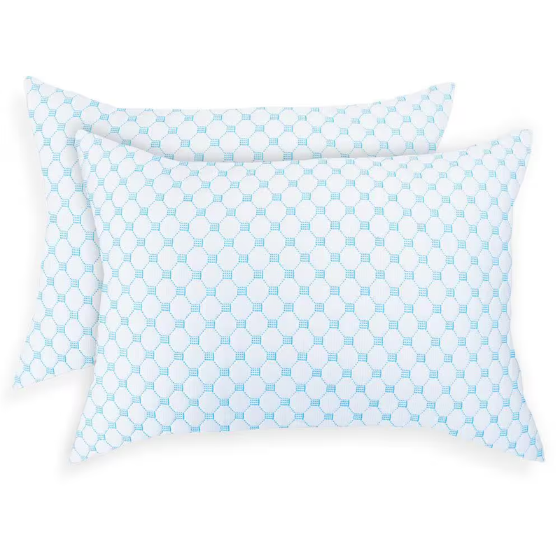 Cooling Medium Shredded Memory Foam Standard Pillow (Set of 2)