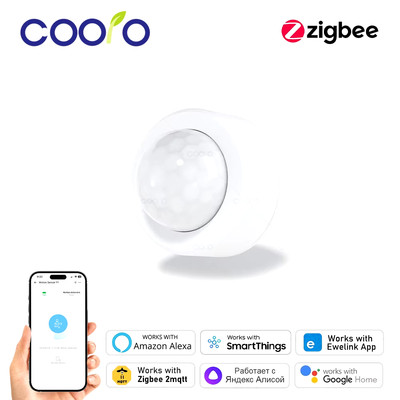 Zigbee Mini PIR Motion Sensor Human Motion Infrared Detector Security Alarm Work
