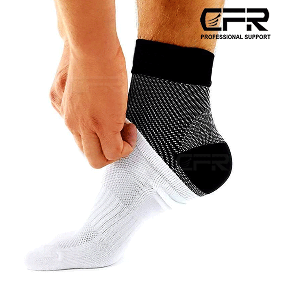 Foot Plantar Fasciitis Arch Support Compression Socks Ankle Heel Brace Copper HG