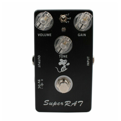 Upgraded SUPER RAT Overdrive Distortion Fuzz Dirty LM308 Guitar Effects Pedal