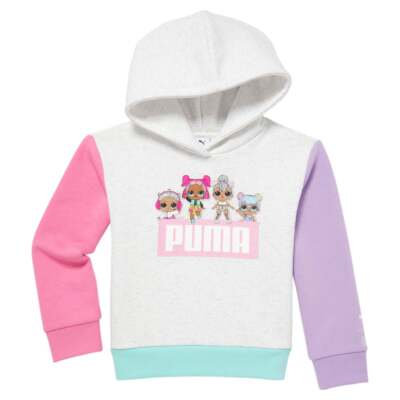 

Puma Laughing Out Loud X Surprise Graphic Pullover Hoodie для малышей для девочек, размер, Grey
