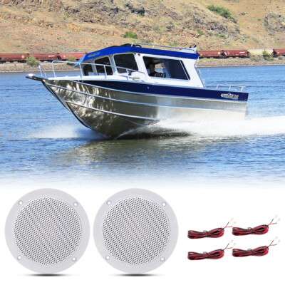 Herdio 4'' 160W Marine Boat Speakers Golf Cart UTV ATV RZR Stereo System Ceiling