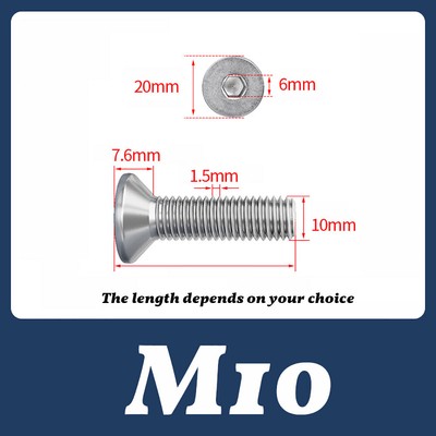M8 - M16 Countersunk Bolt Csk Allen Socket Screws A2 Stainless Steel DIN 7991