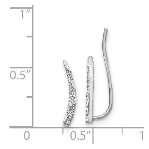 Pre-owned Goldia 14k White Gold Diamond Earrings
