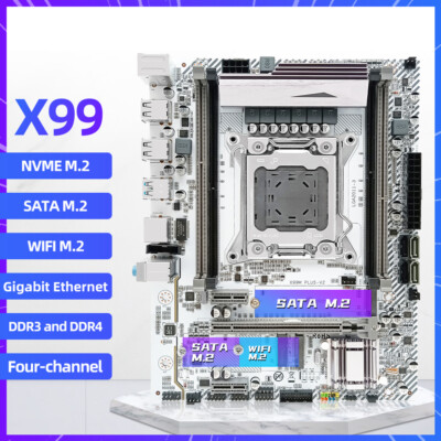 X99 LGA 2011-3 Motherboard DDR3/DDR4 RAM SATA/NVME M.2 Fit Xeon E5 V3 & Core i7