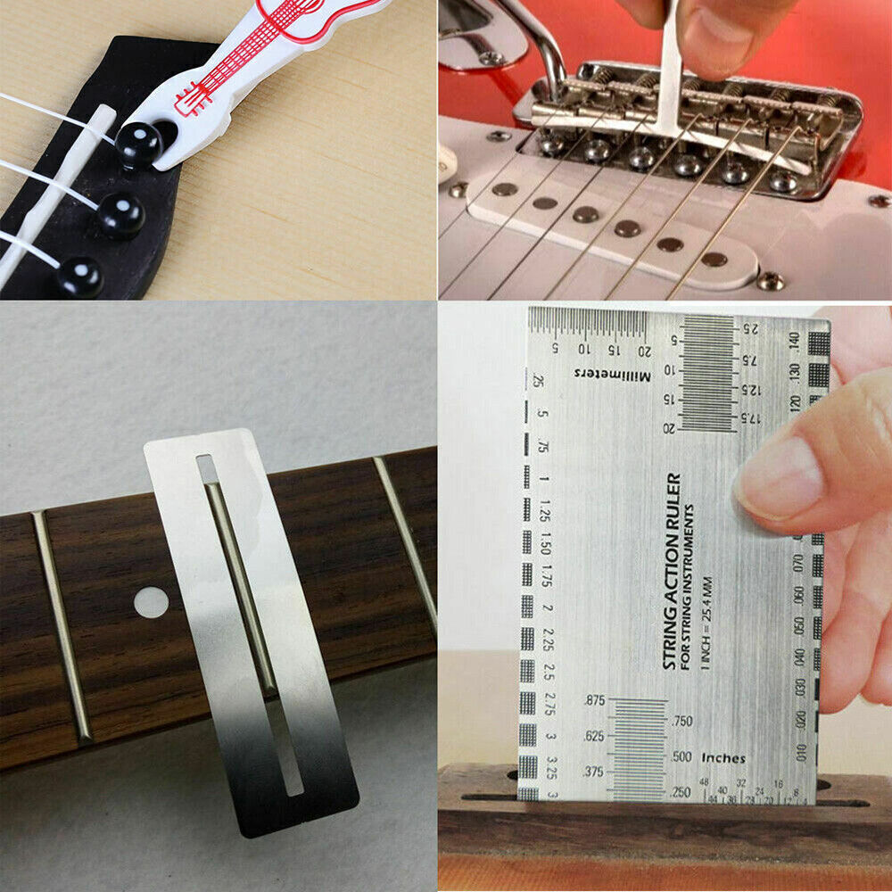 Guitar Neck Notched Straight Edge Luthier Tools Kit Understring Radius