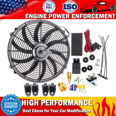 16'' HEAVY DUTY RADIATOR ELECTRIC FAN 3500 CFM REVERSIBLE SBC BBC 350 UNIVERSAL