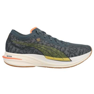 

Puma First Mile Deviate Nitro X Running Мужские синие кроссовки Спортивная обувь 37626, Синий, Puma First Mile Deviate Nitro X Running
