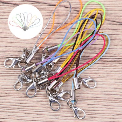 100 Pcs Phone Straps Hand Lobster Clasp String Mobile Phone String